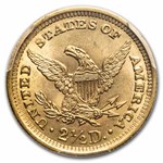 1901 $2.50 Liberty Gold Quarter Eagle MS-62 PCGS