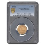 1901 $2.50 Liberty Gold Quarter Eagle MS-66+ PCGS