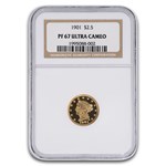 1901 $2.50 Liberty Gold Quarter Eagle PF-67 UCAM NGC