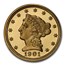 1901 $2.50 Liberty Gold Quarter Eagle PR-67 DCAM PCGS CAC