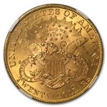 1901 $20 Liberty Gold Double Eagle MS-62 NGC