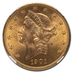 1901 $20 Liberty Gold Double Eagle MS-63 NGC