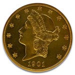 1901 $20 Liberty Gold Double Eagle PF-63 Cameo NGC CAC