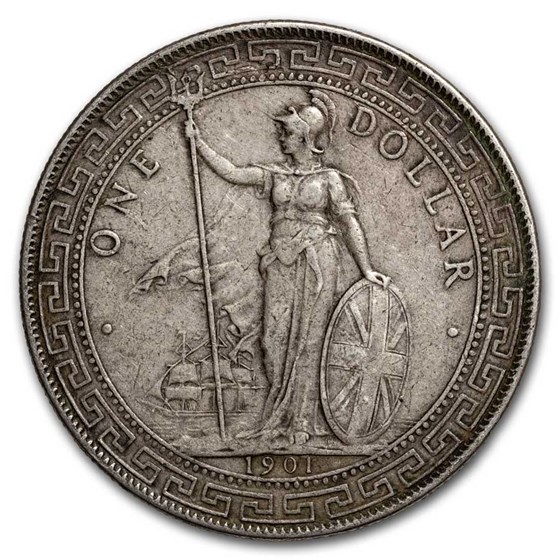 1901-B Great Britain Silver Trade Dollar XF 1901-B Great Britain Silver Trade Dollar XF