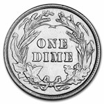 1901 Barber Dime BU
