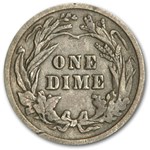 1901 Barber Dime VF
