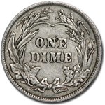 1901 Barber Dime XF