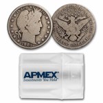 1901 Barber Half Dollar 20-Coin Roll Avg Circ