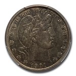 1901 Barber Half Dollar AU-58 PCGS