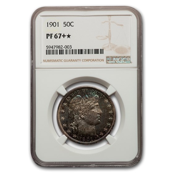 1901 Barber Half Dollar PF-67+* NGC 1901 Barber Half Dollar PF-67+* NGC