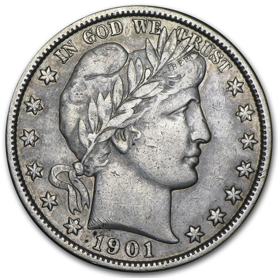 1901 Barber Half Dollar VF 1901 Barber Half Dollar VF