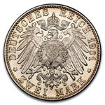 1901-G Germany Silver 2 Mark Friedrich I MS-65 NGC (Baden)