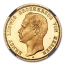 1901 German States Hesse-Darmstadt Gold 20 Mark PF-65 NGC (CAMEO) 1901 German States Hesse-Darmstadt Gold 20 Mark PF-65 NGC (CAMEO)