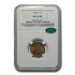 1901 Indian Head Cent MS-64 NGC CAC (Red/Brown)