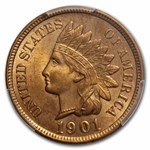 1901 Indian Head Cent MS-64 PCGS (Red)