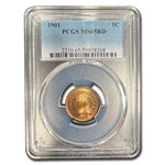 1901 Indian Head Cent MS-65 PCGS (Red)