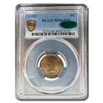 1901 Indian Head Cent MS-66 PCGS CAC (Red)
