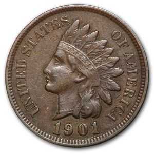 1901 Indian Head Cent VF 1901 Indian Head Cent VF