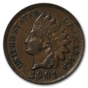 1901 Indian Head Cent XF 1901 Indian Head Cent XF
