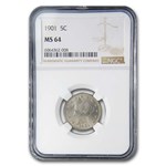 1901 Liberty Head V Nickel MS-64 NGC