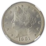 1901 Liberty Head V Nickel MS-64 NGC