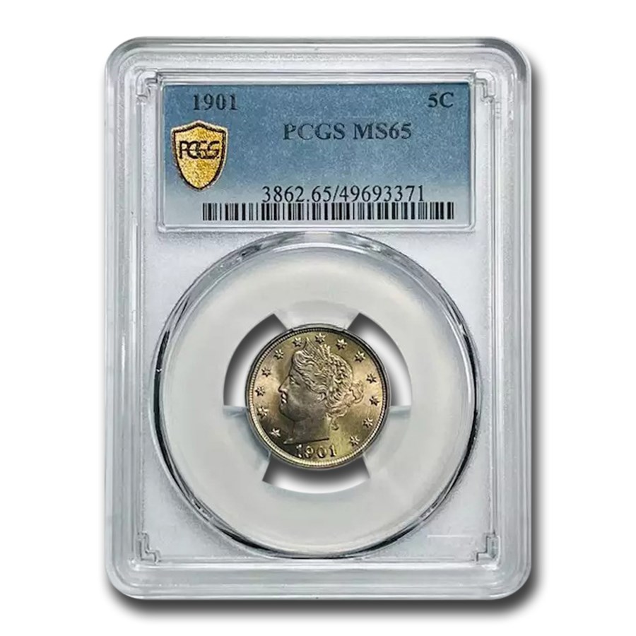 1901 Liberty Head V Nickel MS-65 PCGS