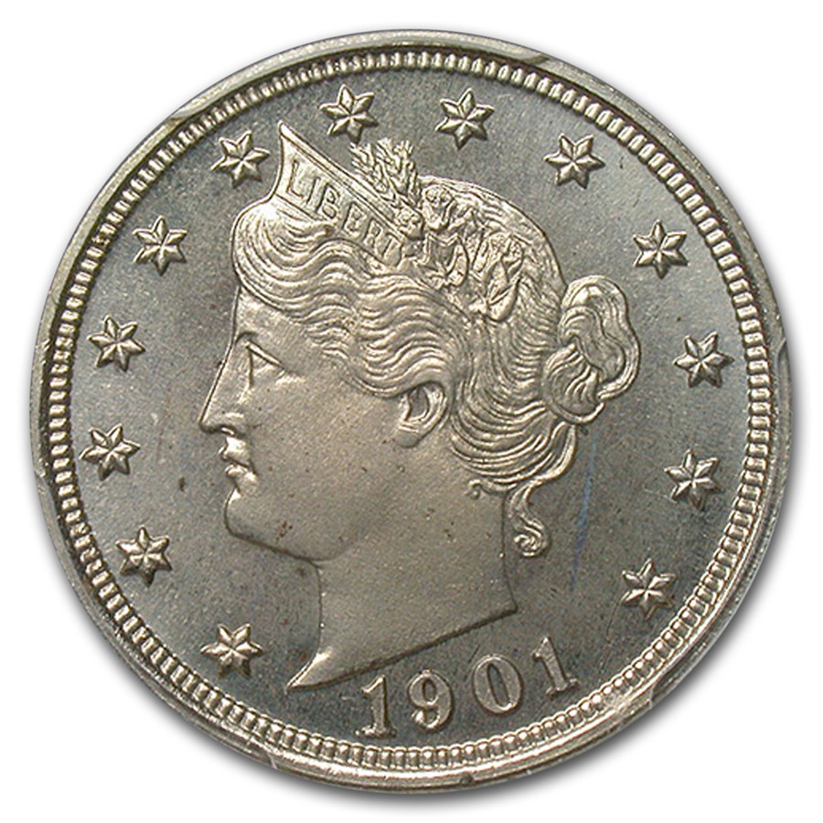 1901 Liberty Head V Nickel PR-64 PCGS