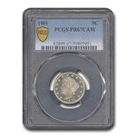 1901 Liberty Head V Nickel PR-67 Cameo PCGS