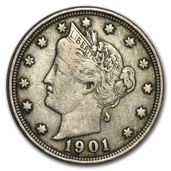 Buy 1901 Liberty Head V Nickel VF | APMEX