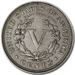 1901 Liberty Head V Nickel XF