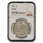 1901 Morgan Dollar AU-50 NGC