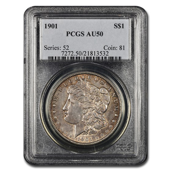 1901 Morgan Dollar AU-50 PCGS 1901 Morgan Dollar AU-50 PCGS