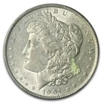 1901 Morgan Dollar AU-50 PCGS
