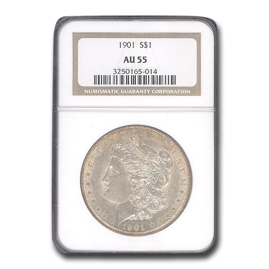 1901 Morgan Dollar AU-55 NGC