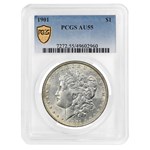 1901 Morgan Dollar AU-55 PCGS