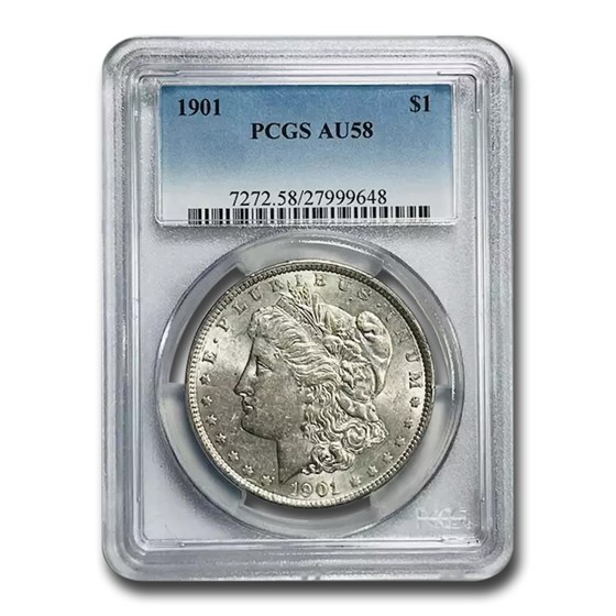 1901 Morgan Dollar AU-58 PCGS 1901 Morgan Dollar AU-58 PCGS