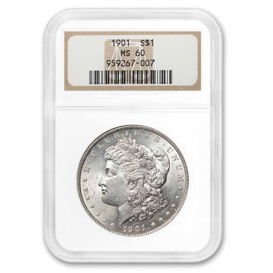1901 Morgan Dollar MS-60 NGC