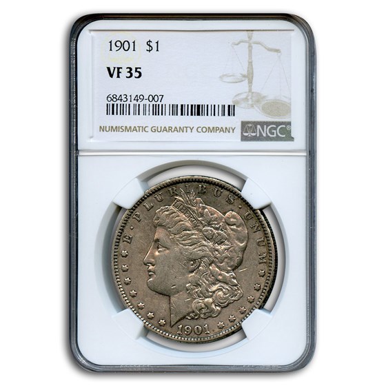 1901 Morgan Dollar VF-35 NGC 1901 Morgan Dollar VF-35 NGC