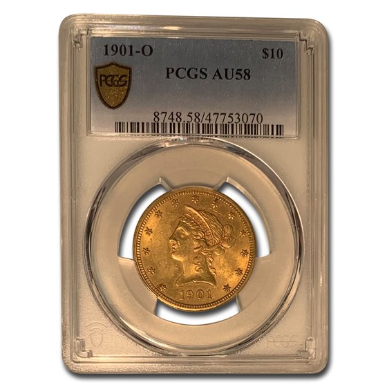 1901-O $10 Liberty Gold Eagle AU-58 PCGS 1901-O $10 Liberty Gold Eagle AU-58 PCGS