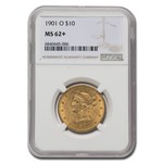 1901-O $10 Liberty Gold Eagle MS-62+ NGC