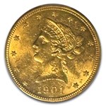 1901-O $10 Liberty Gold Eagle MS-62 PCGS