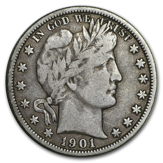1901-O Barber Half Dollar Fine 1901-O Barber Half Dollar Fine