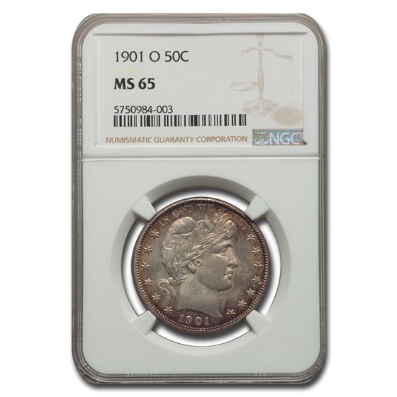 1901-O Barber Half Dollar MS-65 NGC 1901-O Barber Half Dollar MS-65 NGC