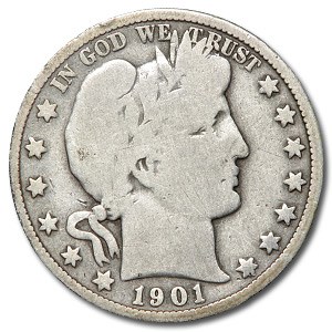 1901-O Barber Half Dollar VG