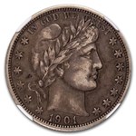 1901-O Barber Half Dollar XF-40 NGC
