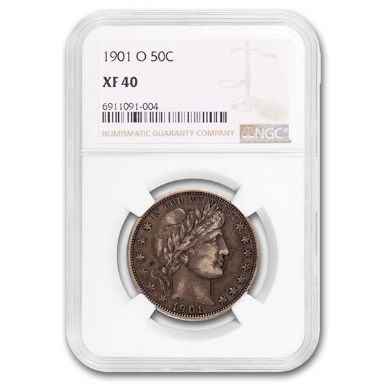 1901-O Barber Half Dollar XF-40 NGC 1901-O Barber Half Dollar XF-40 NGC
