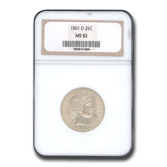 1901-O Barber Quarter MS-62 NGC 1901-O Barber Quarter MS-62 NGC