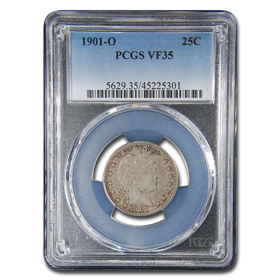 1901-O Barber Quarter VF-35 PCGS 1901-O Barber Quarter VF-35 PCGS