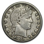 1901-O Barber Quarter VF
