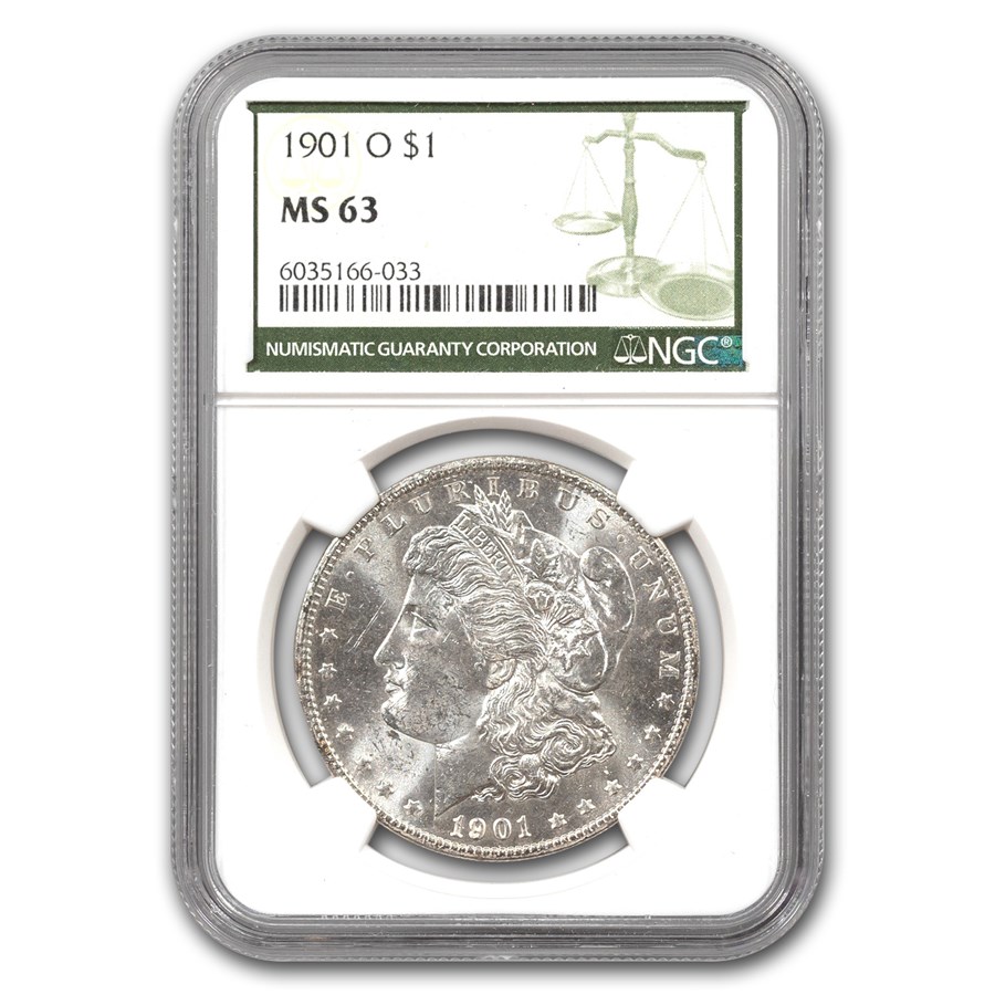 1901-O Morgan Dollar MS-63 NGC (Green Label)